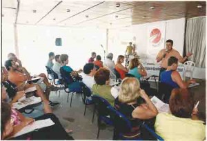 Seminário – Novo Plano de benefícios da FUNCEF – APCEF ao microfone: Antônio Bráulio, sec. De com. Da FENAE Beto Oliveira/ Lumne 10.01.04