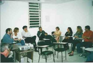 Campanha salarial /2004 reunião GT Saúde em 16/08/2004 E/D: marlos guedes (pres.), Plínio Pavão, Jaqueline (dir. Sindicato), Alfredo Sobral, luciano Roberto, Emerenciana (dir.), Onércia (delegada sindical), Maria das Graças (dir.), José Luiz e Varella (CNB). Alexandre Gomes/ Teclab.