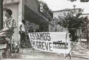 Greve Caixa Econômica Federal contra  as demissões do Banorte e Real – Jun/1990