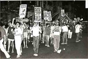 Campanha Salarial/91 – passeata dos Bancos Federais imagem fotos