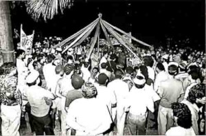 Campanha Salarial/91 – passeata dos Bancos Federais – palhaçada imagem fotos