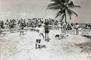 Campanha salarial Passeata na Praia 09/91