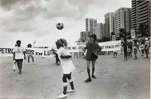 Campanha salarial Passeata na Praia 09/91