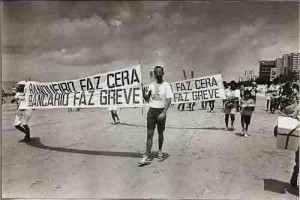 Campanha salarial Passeata na Praia 09/91