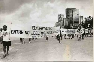 Campanha salarial Passeata na Praia 09/91