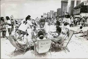 Campanha salarial Passeata na Praia 09/91