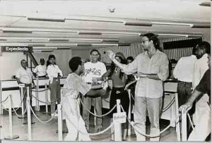 Ato sobre o Dia Internacional da Mulher nas agências bancárias em 19992