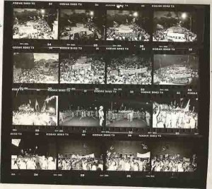 No Ato público exigindo o julgamento dos demitidos do Bandepe 16/06/92