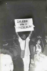 Plano Collor passeata e ato Público