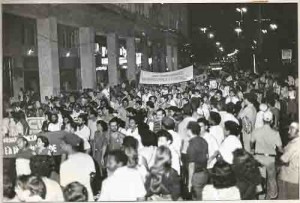 Plano Collor passeata e ato Público