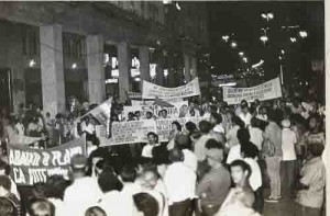 Plano Collor passeata e ato Público