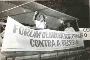 Plano Collor passeata e ato Público