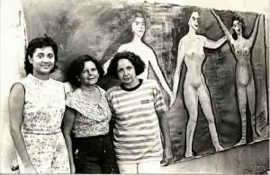 Bancárias pintando o 8 – 08 de março/ 93 imagem fotos: Ivaldo Bezerra