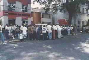 Eleição do Sindicato dos bancários em outubro/94 foto de Kássia Araújo