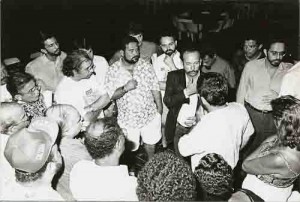 Eleição do Sindicato dos bancários em outubro/94 Imagem fotos