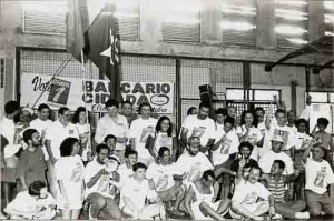 Eleição do Sindicato dos bancários Chapa 1 – durante apuração dos votos. Eleição em outubro/94 Imagem fotos