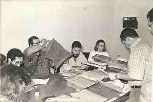 Coleta dos votos da Eleição do Sindicato dos bancários em outubro/94 Imagem fotos