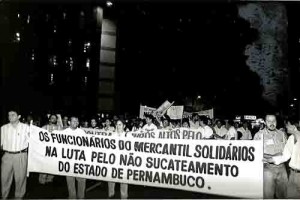Ato contra a intervenção no Mercantil e Econômico – set/out - 95