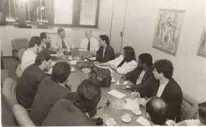 Reunião com o ex-presidente do Banco Central – Gustavo Loyola e a Comissão Nacional dos Funcionários do Econômico. Período de Intervenção - 95