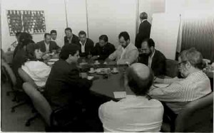 Reunião com o ex-presidente do Banco Central – Gustavo Loyola e a Comissão Nacional dos Funcionários do Econômico. Período de Intervenção - 95