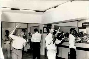 Manifestação Bandepe contra os 1.200 demissões anunciadas 11.01.96 (de 8 a 11/96)