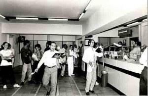 Manifestação Bandepe contra os 1.200 demissões anunciadas (de 8 a 11/01/96)