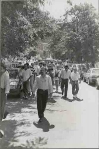 Banorte 1996 – Passeata após a assembléia que pôs fim a Greve