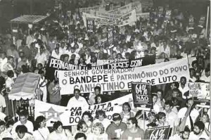 Defesa do BANDEPE Passeata contra a privatização