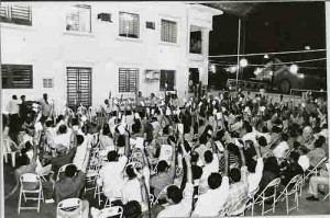 Assembléia Geral – eleição da comissão eleitoral quadra da APCEF 12/08/1997 imagem foto/Lumen