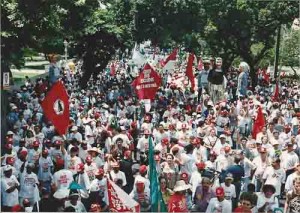 4º grito dos Excluídos – aqui é o meu país. 07/09/98 – recife/PE imagem fotos – Ivaldo Bezerra