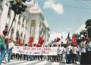 4º grito dos Excluídos – aqui é o meu país. 07/09/98 – recife/PE imagem fotos – Ivaldo Bezerra