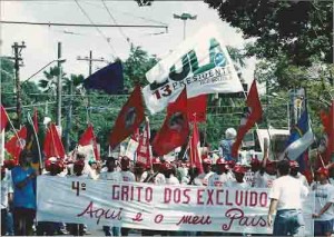 4º grito dos Excluídos – aqui é o meu país. 07/09/98 – recife/PE imagem fotos – Ivaldo Bezerra