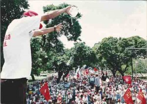 4º grito dos Excluídos – aqui é o meu país. 07/09/98 – recife/PE imagem fotos – Ivaldo Bezerra