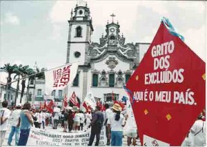 4º grito dos Excluídos – aqui é o meu país. 07/09/98 – recife/PE imagem fotos – Ivaldo Bezerra