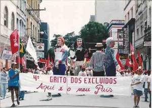 4º grito dos Excluídos – aqui é o meu país. 07/09/98 – recife/PE imagem fotos – Ivaldo Bezerra