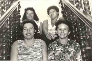 FETAPE – Reunião das Mulheres Trabalhadoras Rurais – 08 – março/98 E/D. Maria Aparecida do Nascimento; Luciene Gonçalves da Silva; Maria José dos Santos Jucá; Maria José de Carvalho.