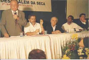 Seminário “O NE além da seca” CUT/PE Petrolina – 27 e 28/05/98 Arraes, Lula, Brizola, Vicentinho, Djalma Paes (PSB)