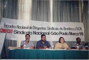 Encontro Nacional de Dirigentes Sindicais do Bradesco/BCN - SP
Wagner Freita(Coord. Bcos. Sindicais do Bradesco/BCN) - março/1998