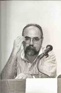 Michel Zaidan – cientista político, em debate dia 03/09/98, “a importância da CUT para a democracia do Brasil”. 15 anos da CUT 28.08.98 imagem fotos